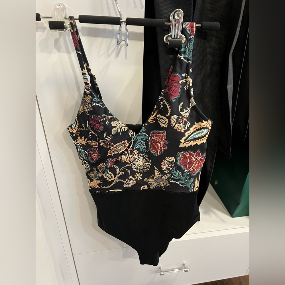Beaded one piece bathing suit